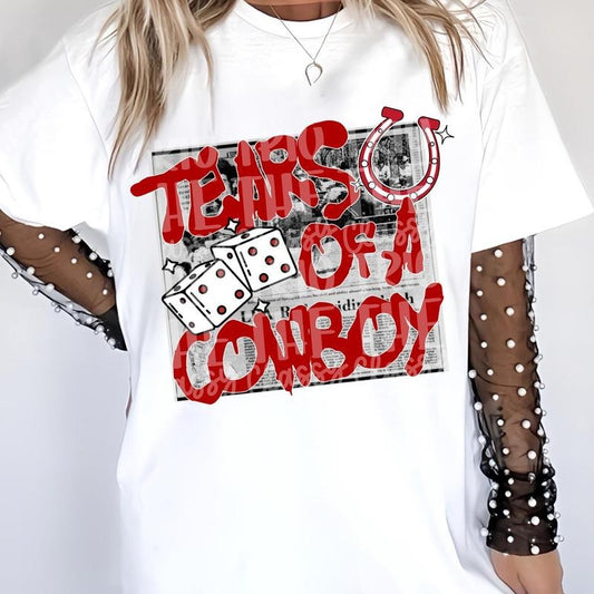 Tears of A Cowboy TShirt | Retro Western TShirt | Country Shirt | Trend Shirt | Vintage | Unisex Shirt