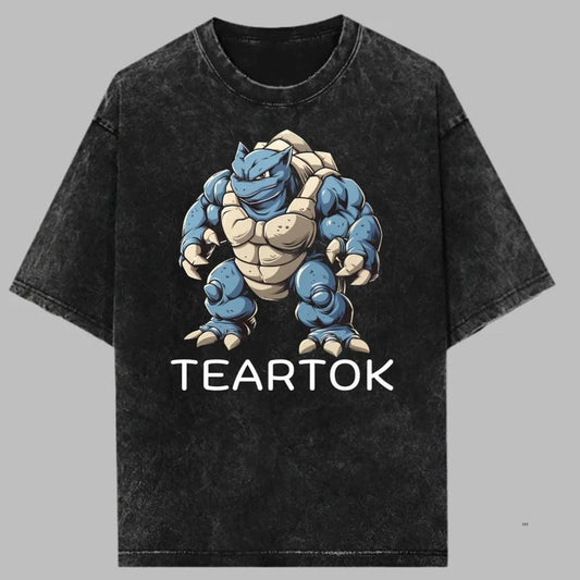 Teartok Vintage Tee, Pokemon Shirt, Blastoise T-Shirt, Gym Shirt, Anime Shirt, Gift For Pokemon Fans, Unisex Anime Gift For Menswear Womenswear Top