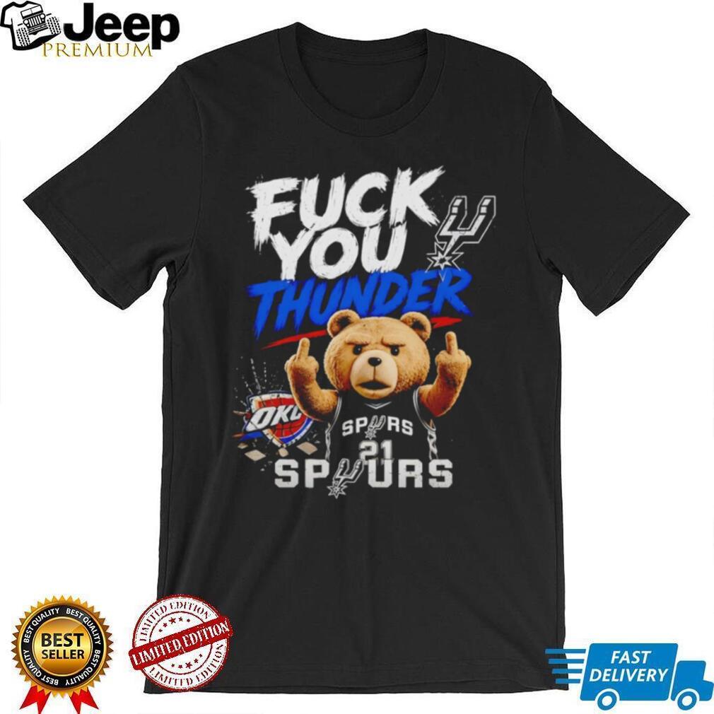 Ted Bear Funny Explicit Oklahoma City vs San Antonio Basketball T Shirt