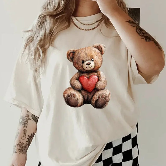 Teddy Bear GILDAN Shirt~  coffee shirt Unisex Apparel Relaxed Fit Printed In The USA Clothing Womenswear Casual Comfort Cotton Top Athletic Boho Chic