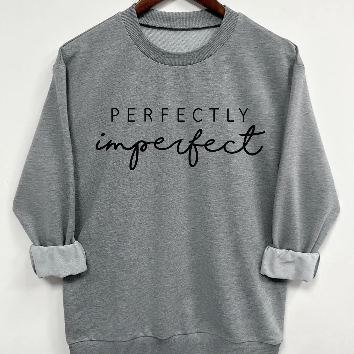 Teen Girl's Letter Print Crew Neck Sweatshirt, Casual Trendy Long Sleeve Pullover for Daily Wear, Fashion Cozy Top for Teenager