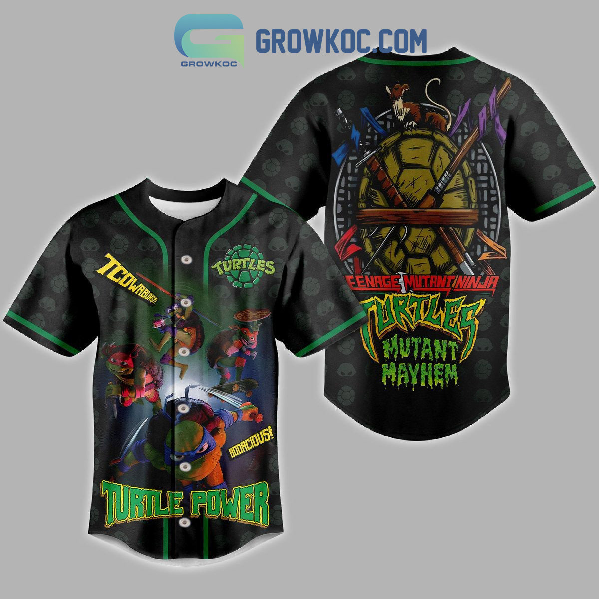 Teenage Mutan Ninja Turtles Power Baseball Jersey
