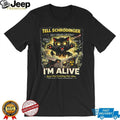 Tell Schrödinger I’m Alive Funny Physics Science Cat Theory T Shirt