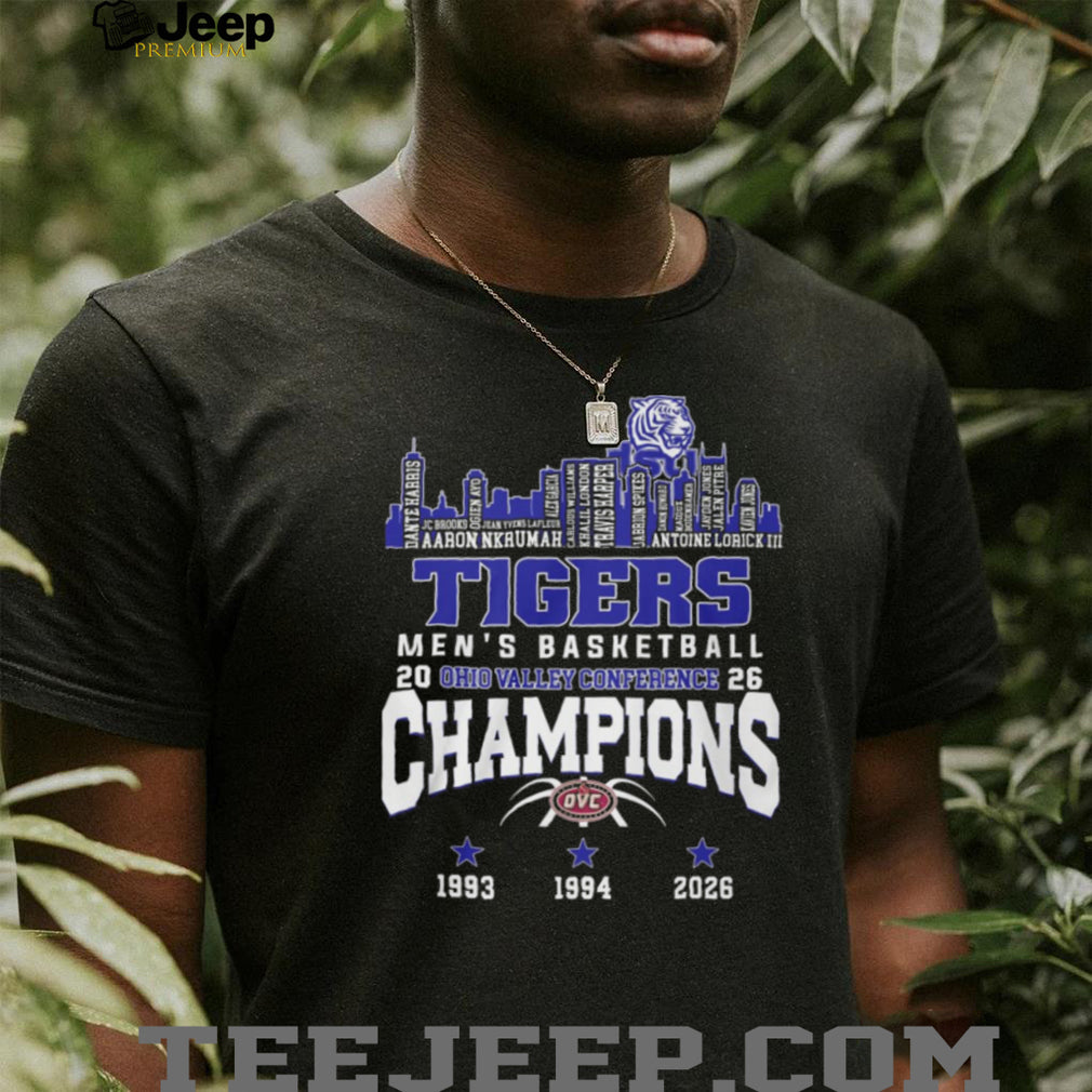Tennessee State Tigers 2026 OVC Men’s Basketball Champions Roster T Shirt
