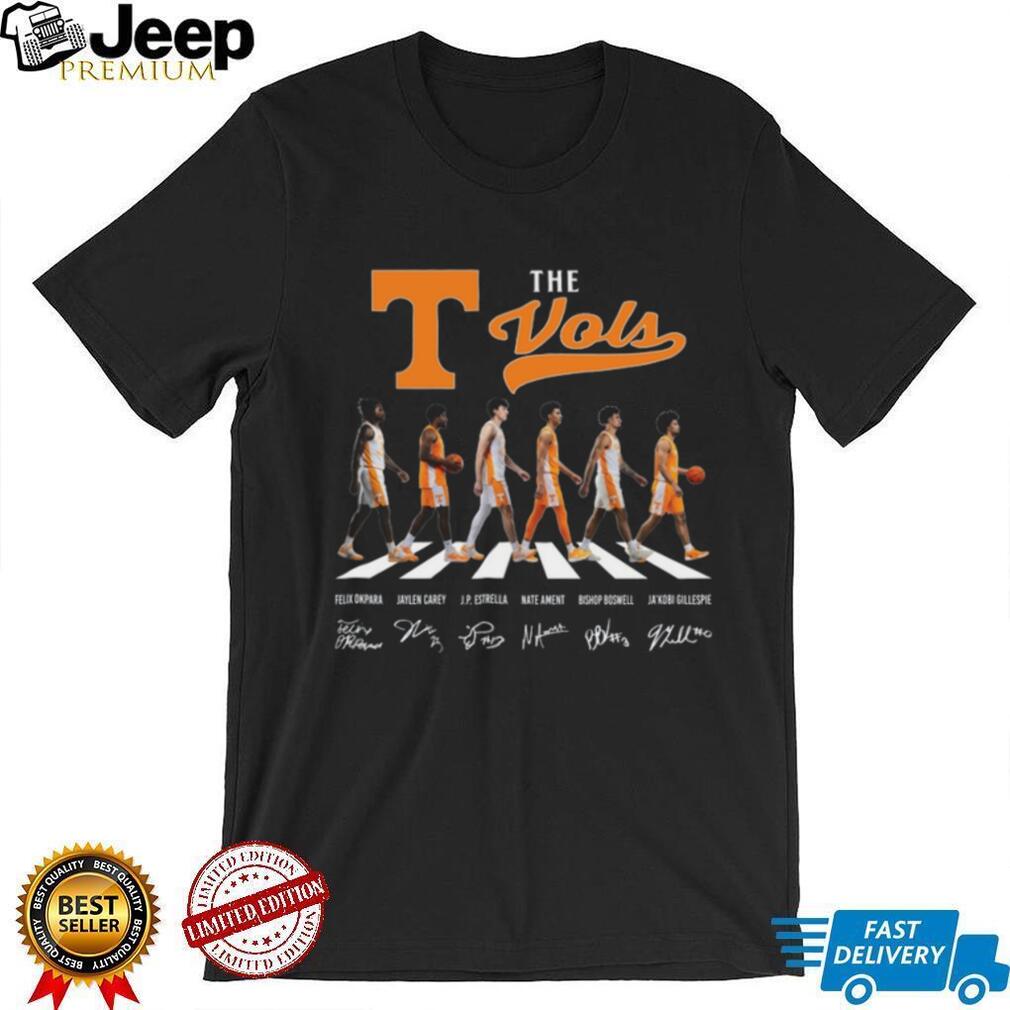 Tennessee VolunT Shirtrs Vols Abbey Road Basketball Signature T Shirt