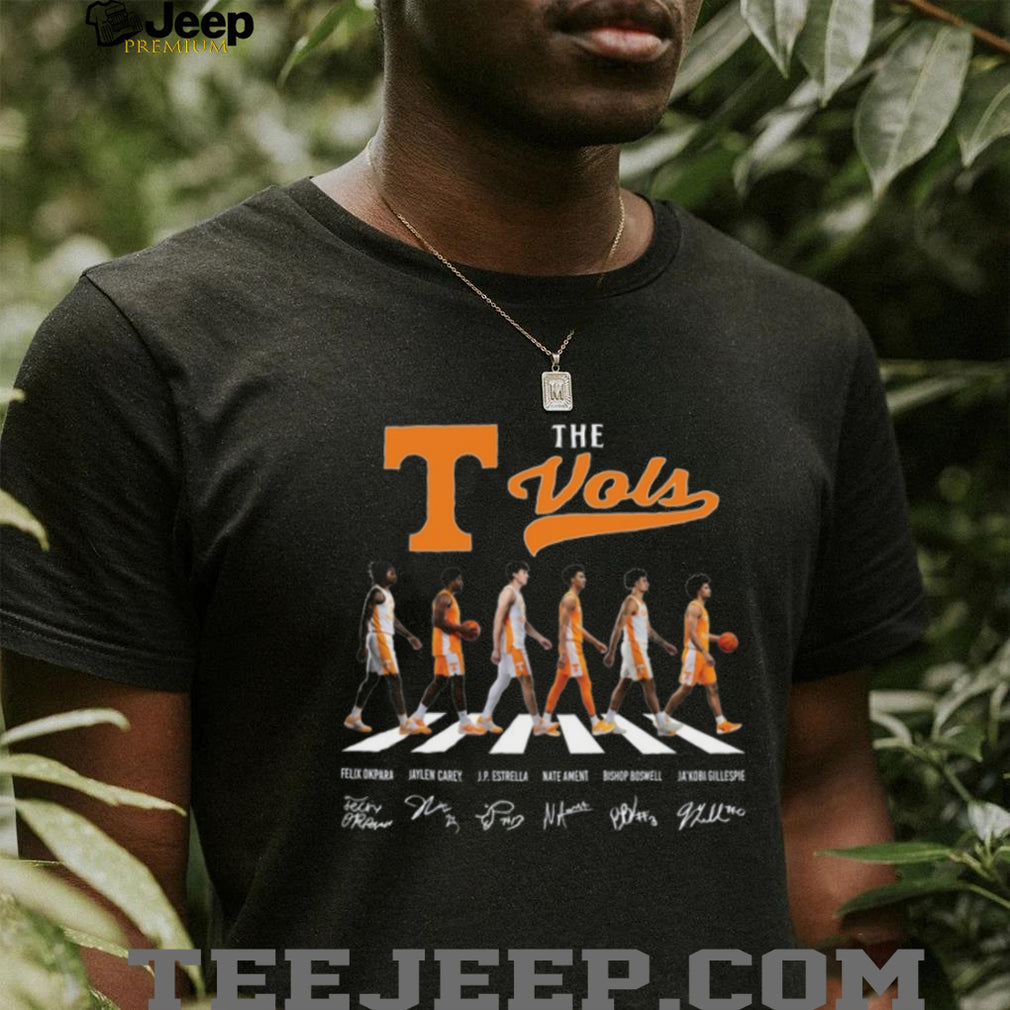 Tennessee VolunT Shirtrs Vols Abbey Road Basketball Signature T Shirt