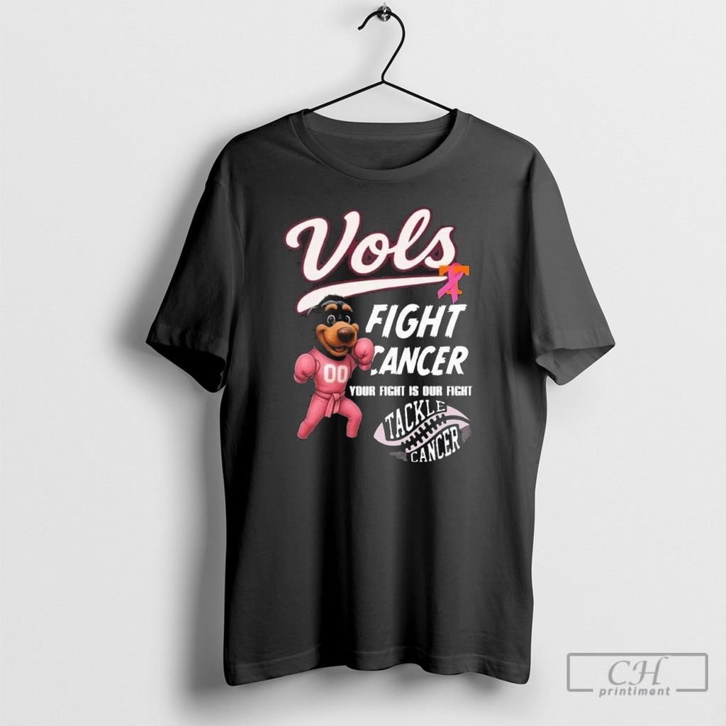 Tennessee Volunteers Football Your Fight Is Our Fight Tackle Cancer 2025 Vintage Shirt Sweater