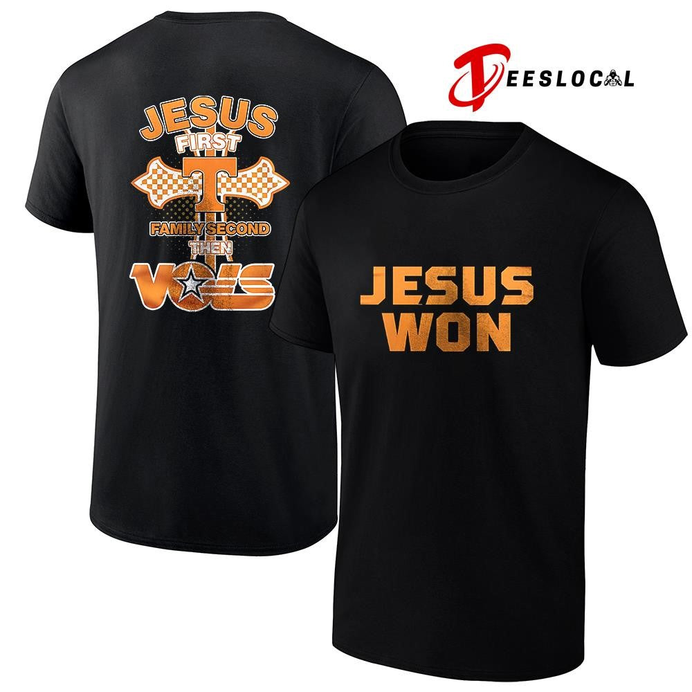 Tennessee Volunteers Jesus first family second the Vols shirt