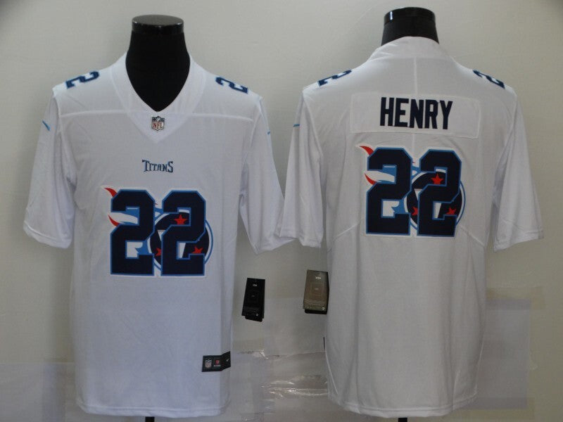 Tennessee Titans #22 Derrick Henry White Shadow 390