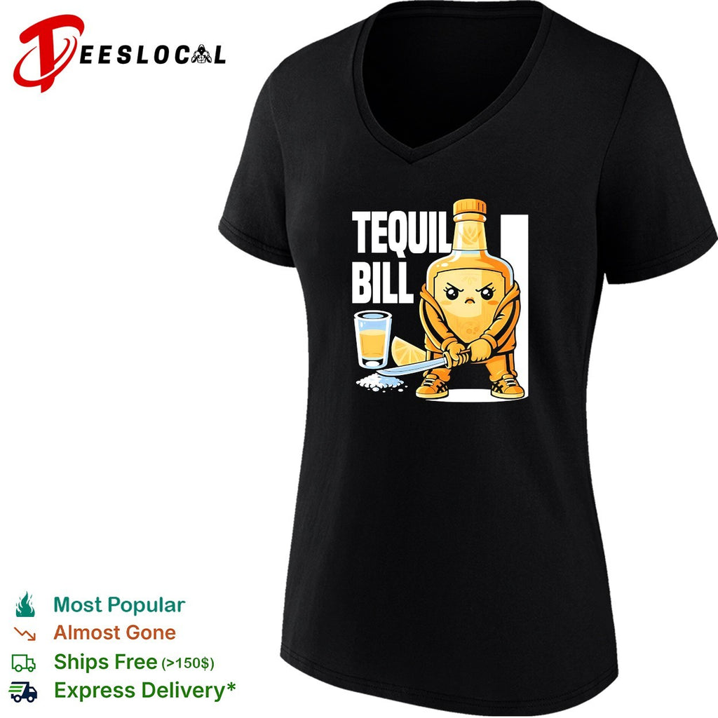 Tequil Bill tequila bottle ninja shirt