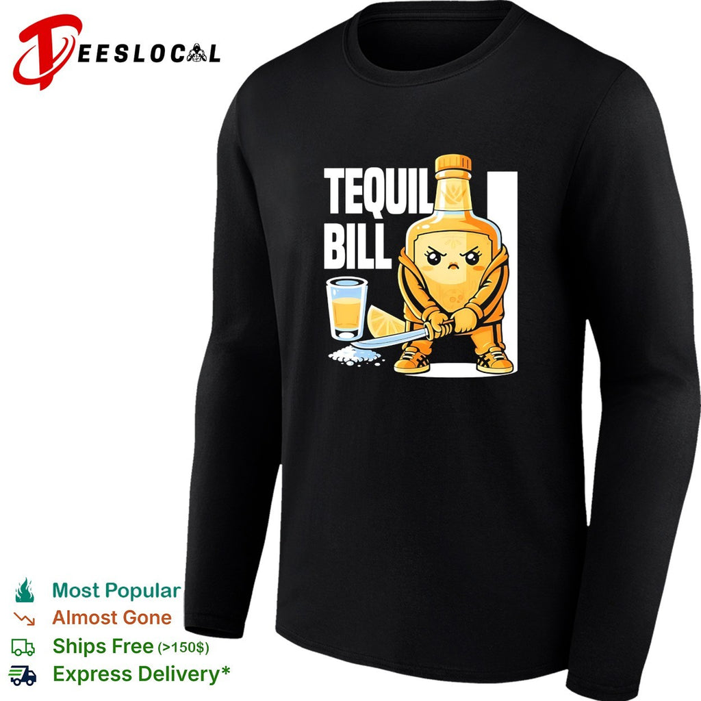 Tequil Bill tequila bottle ninja shirt
