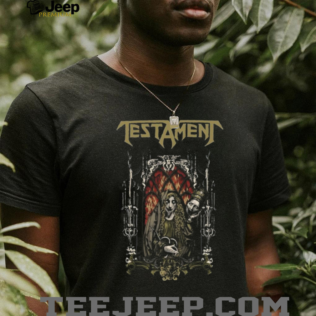Testament Metal Band Gothic Cathedral Saint & Sinner Artwork T Shirt