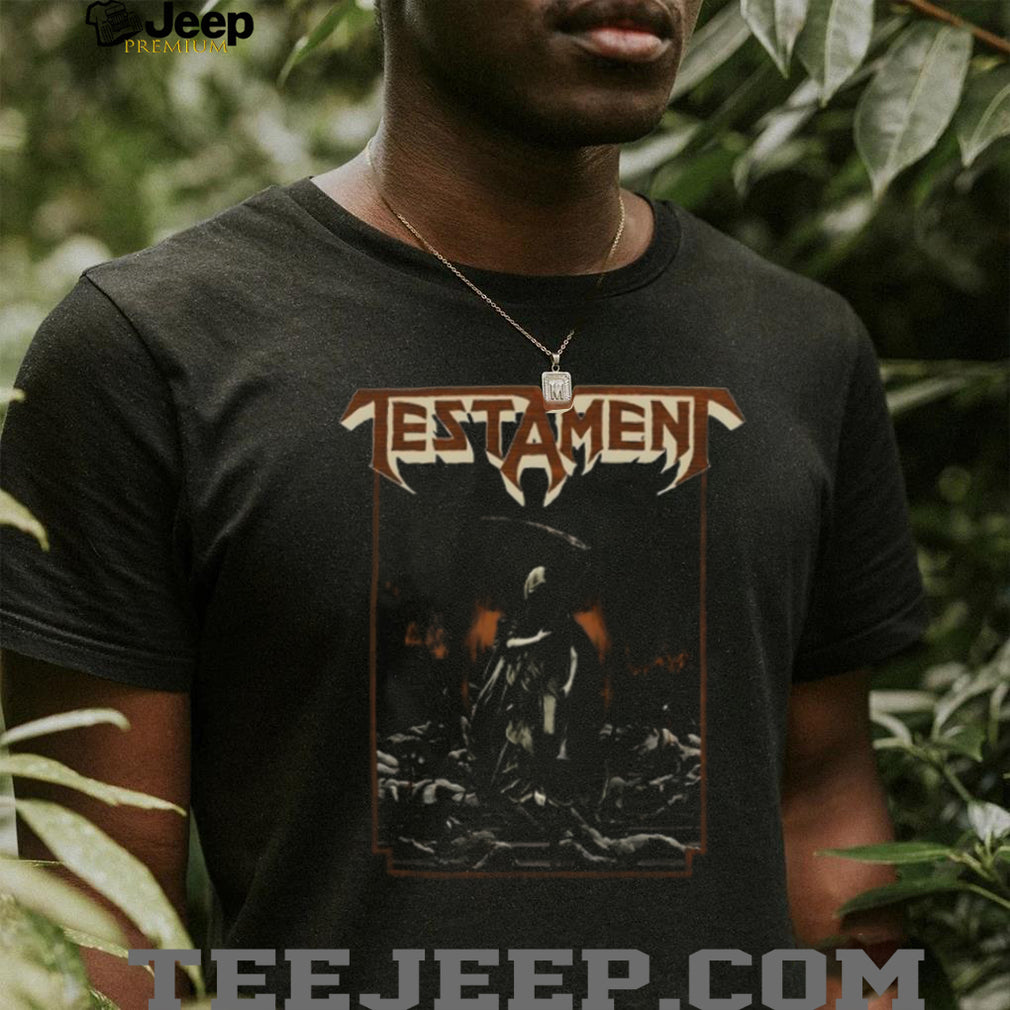 Testament Thrash Metal Band Grim Reaper War Scene Black T Shirt