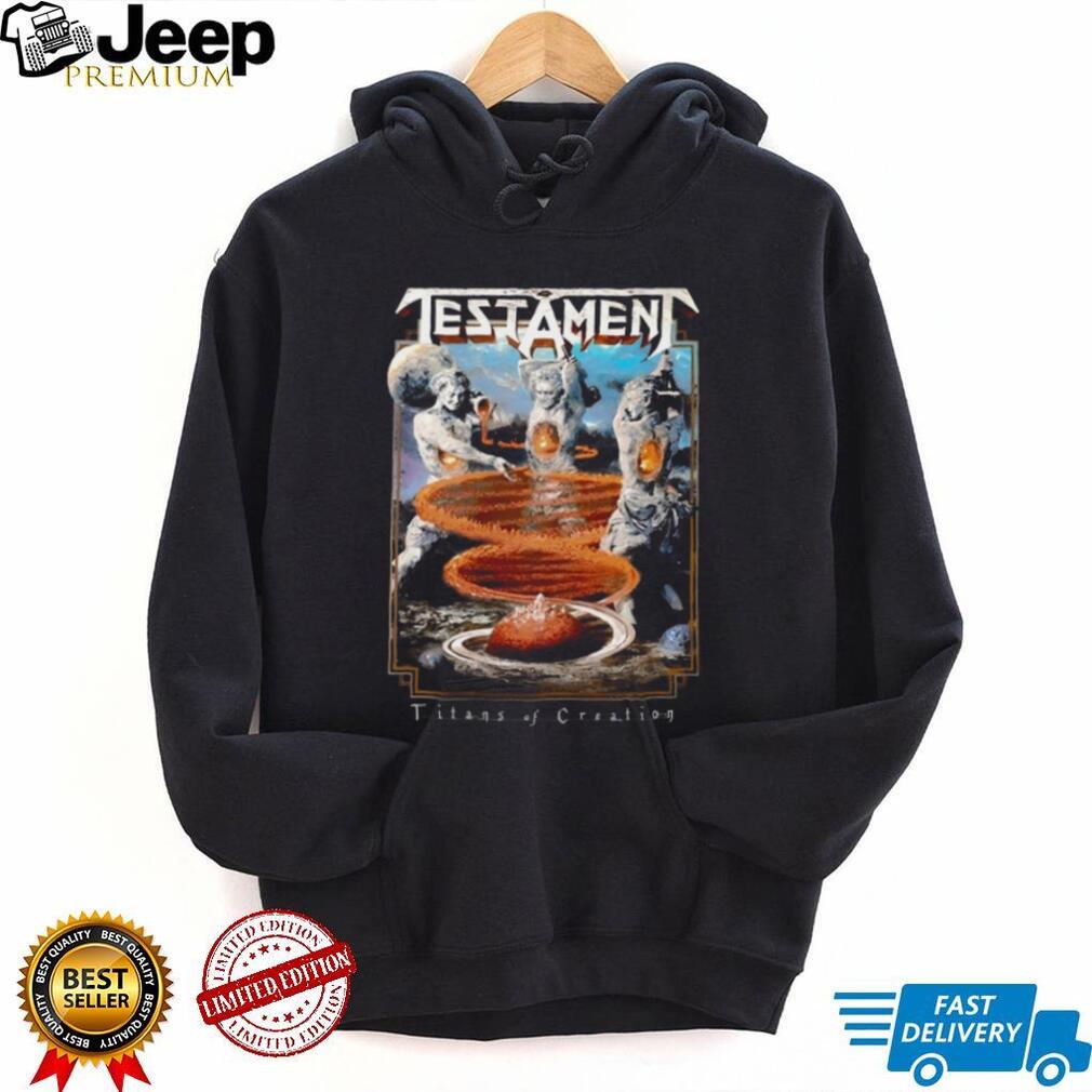 Testament Titans of Creation Album Cover Heavy Metal T Shirt