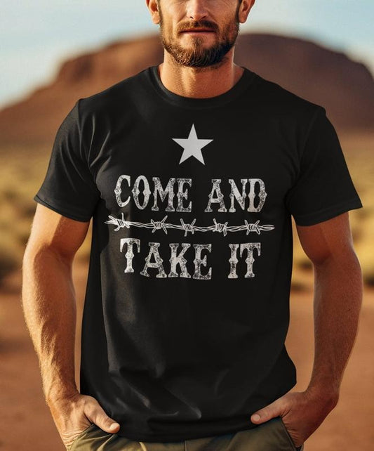 Texas Come And Take It Shirt, Border Security Texas T Shirt, Political Shirt, Secure Our Borders Tee, Patriotic Unisex T-Shirt, Political Shirt, Gifts For Men Women, Texas Support Shirt Menswear Top
