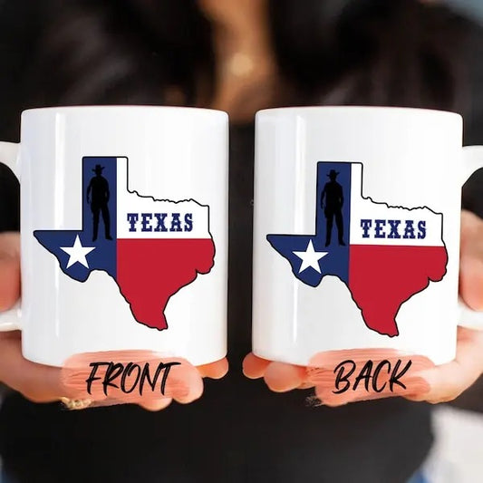 Texas Cowboy Mug, Texas Pride Mug For Men Texas Festival Gift