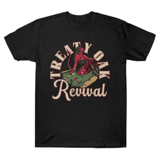 Texas Cpuntry Rock Treaty Oak Revival Logo T-Shirt, Printed In The USA
