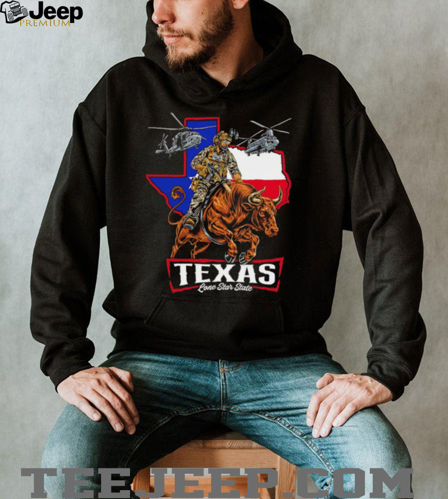 Texas Lone Star State Tactical Bull Rider T Shirt