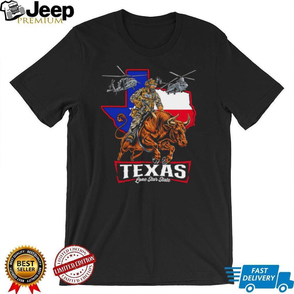 Texas Lone Star State Tactical Bull Rider T Shirt