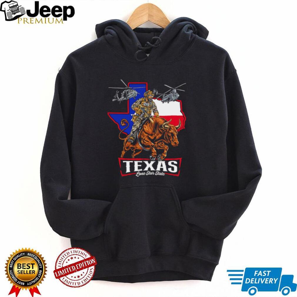 Texas Lone Star State Tactical Bull Rider T Shirt
