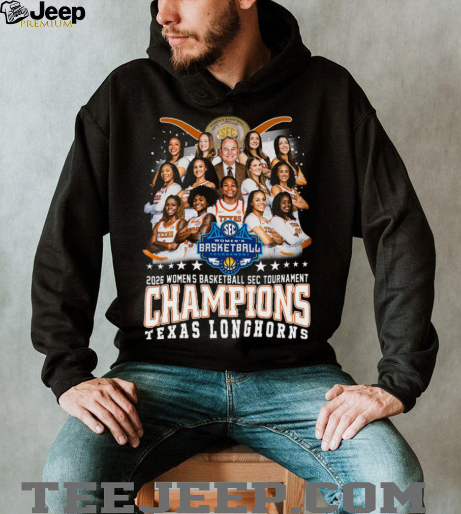 Texas Longhorns 2026 Women’s Basketball SEC Tournament Champions T Shirt