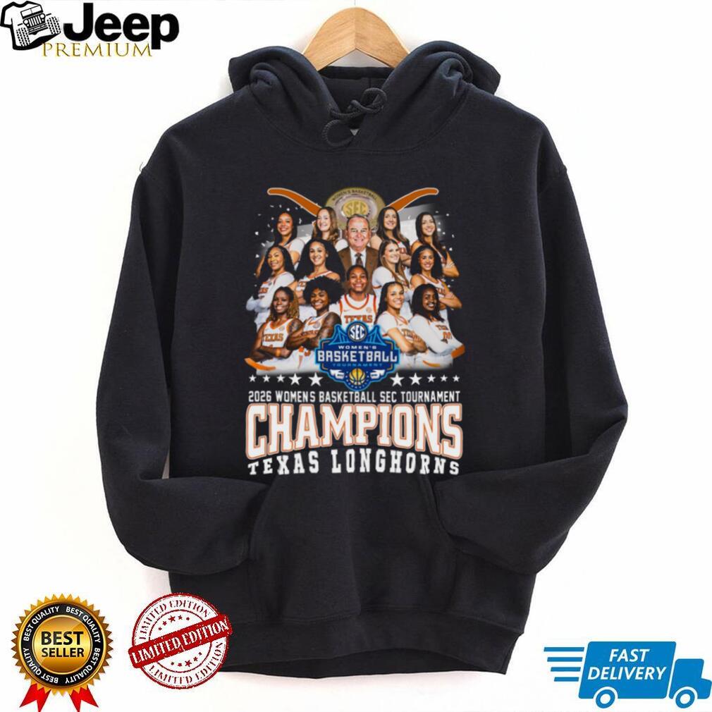 Texas Longhorns 2026 Women’s Basketball SEC Tournament Champions T Shirt