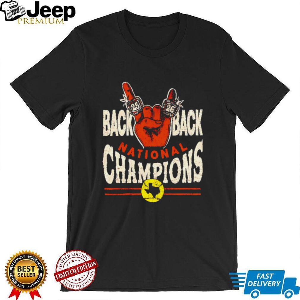 Texas Longhorns Back To Back Softball National Champions Shirt