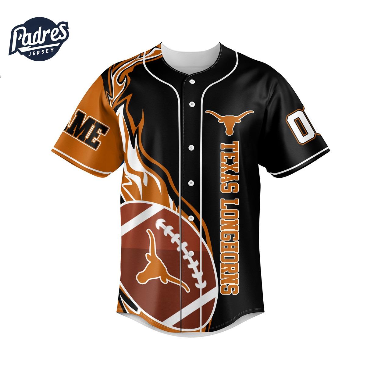 Texas Longhorns Football Custom Baseball Jersey Gifts - Padres Jersey Oasis: Elevate Your Baseball Style Game