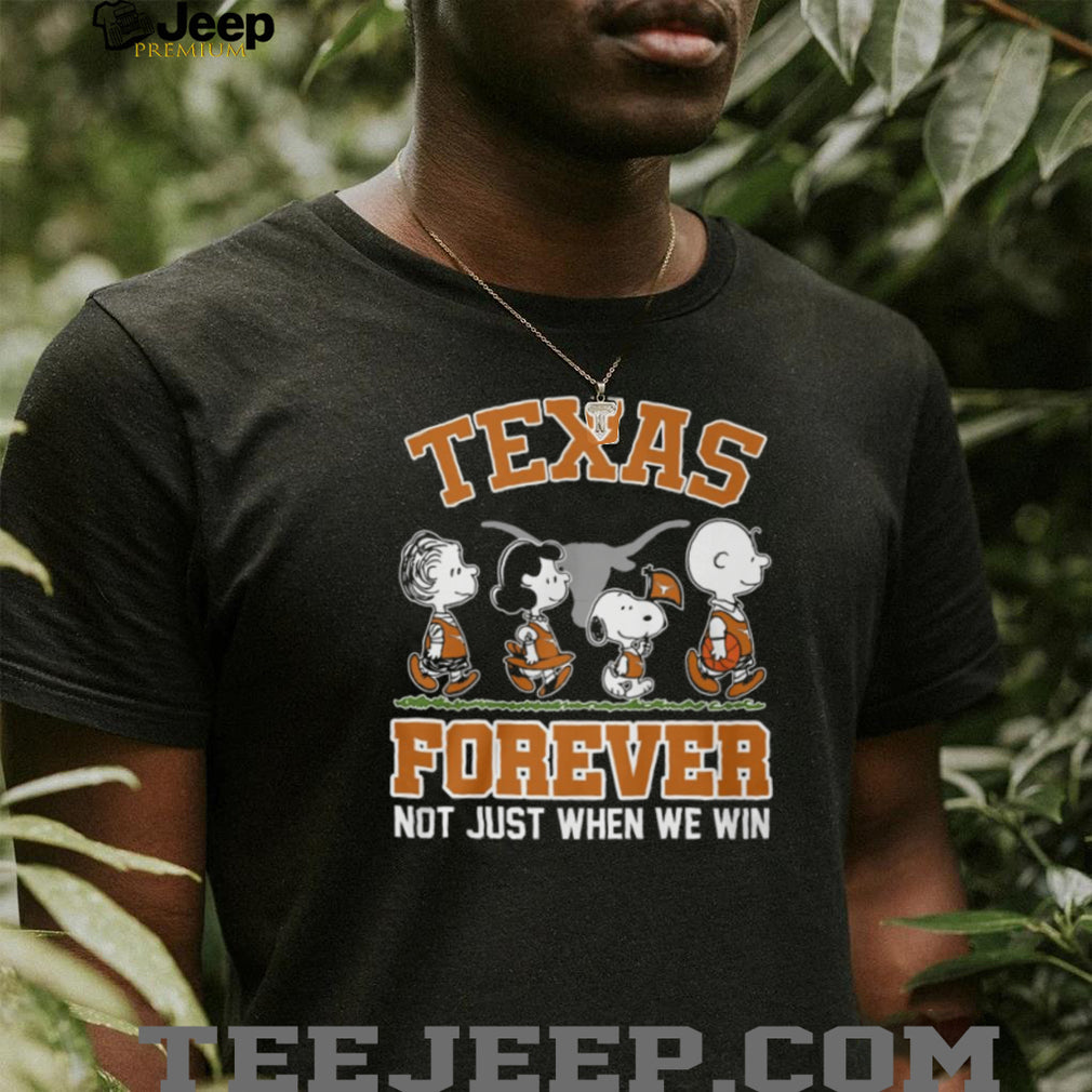 Texas Longhorns Forever Peanuts Characters Burnt Orange T Shirt