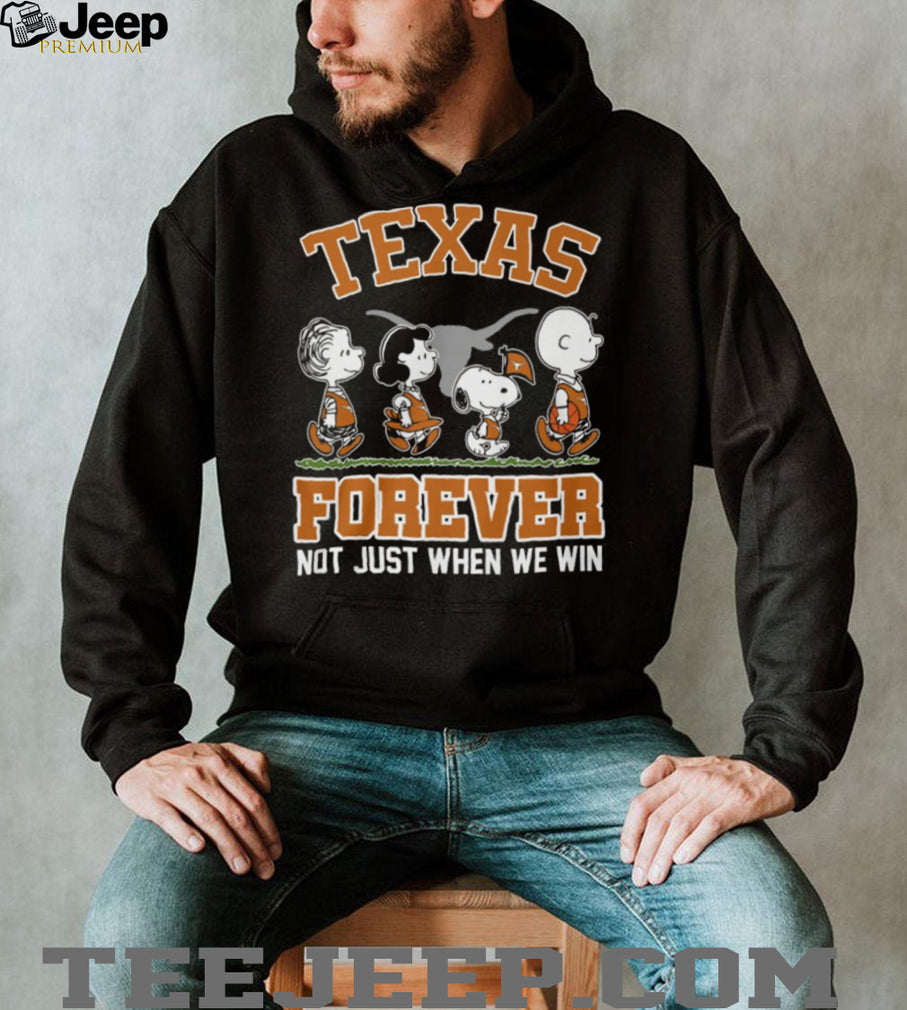 Texas Longhorns Forever Peanuts Characters Burnt Orange T Shirt