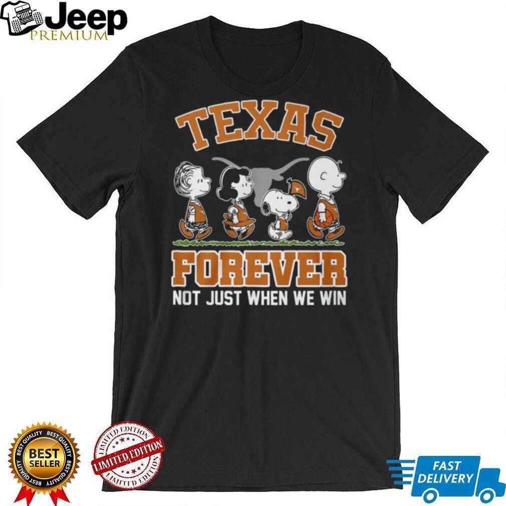 Texas Longhorns Forever Peanuts Characters Burnt Orange T Shirt