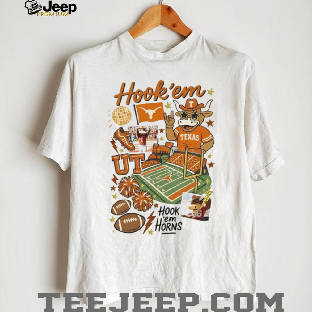 Texas Longhorns Game Day Hook ’em Horns Vintage Aesthetic T Shirt