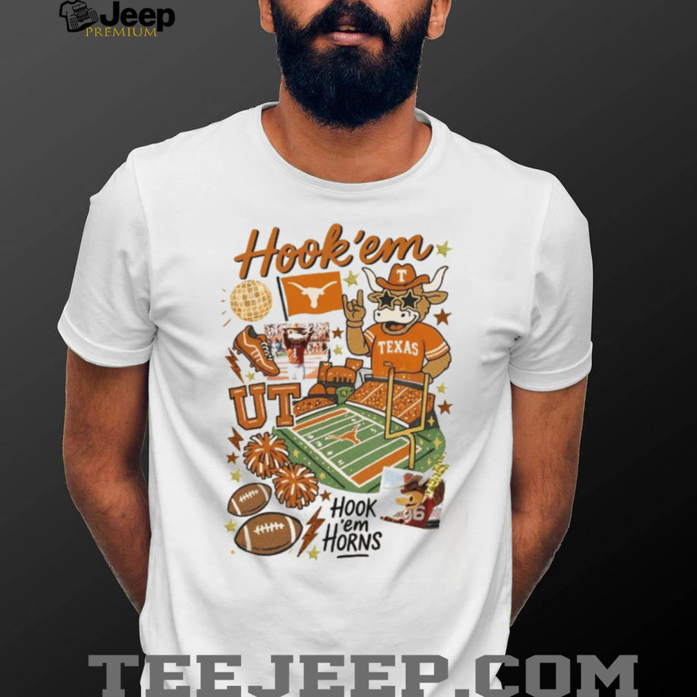 Texas Longhorns Game Day Hook ’em Horns Vintage Aesthetic T Shirt