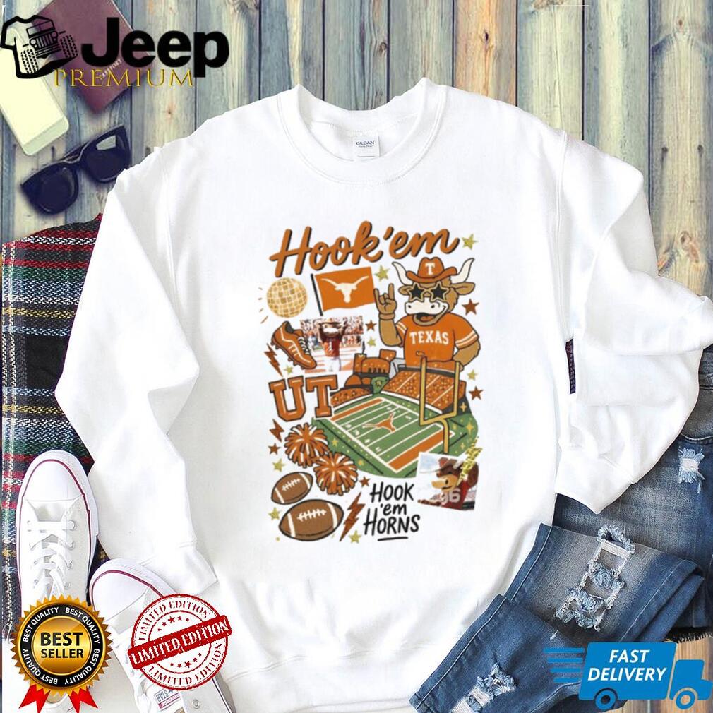 Texas Longhorns Game Day Hook ’em Horns Vintage Aesthetic T Shirt