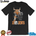 Texas Longhorns Hook ‘Em Horns Football Mascot Action Graphic T Shirt