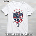 Texas Rangers Personalized America’s 250th Anniversary Patriotic Jersey T Shirt