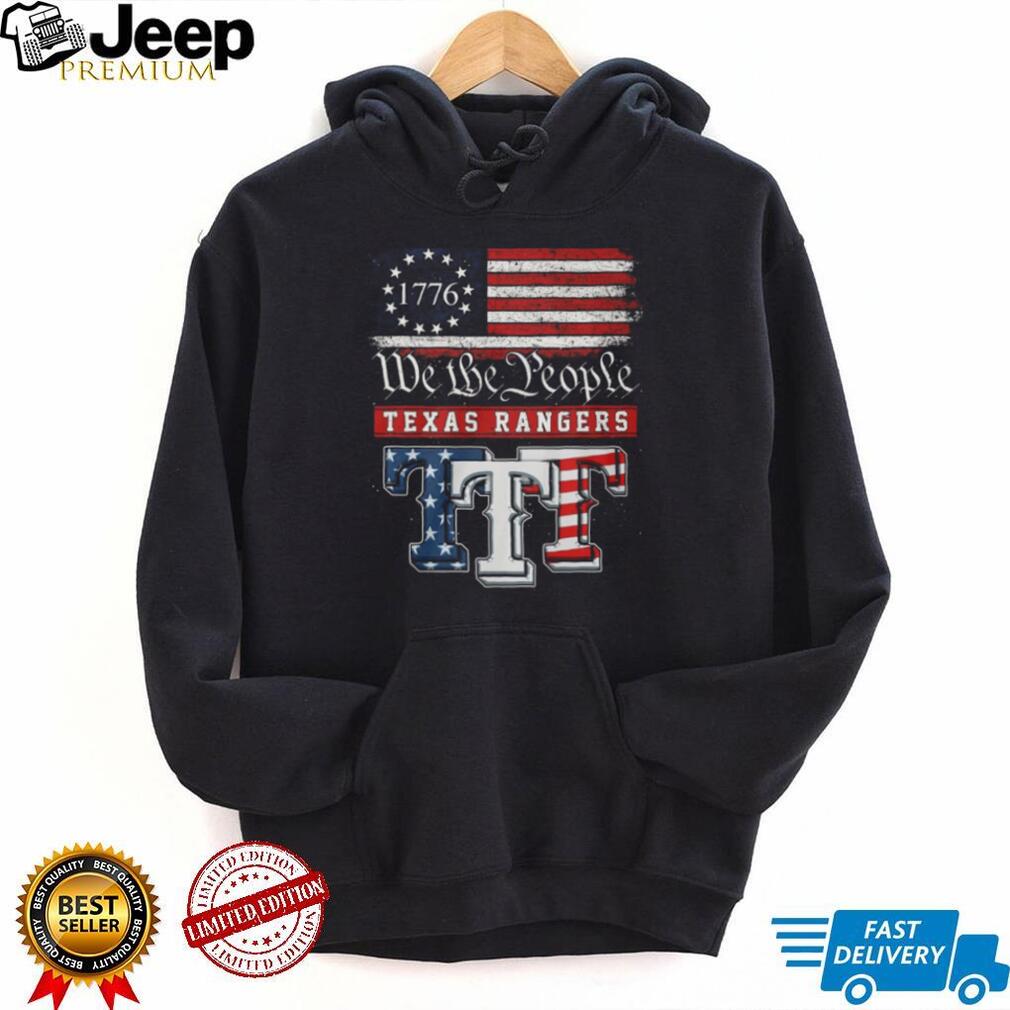 Texas Rangers We The People 1776 Patriotic American Flag T Shirt