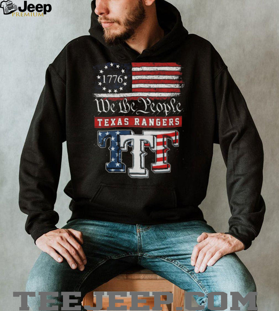Texas Rangers We The People 1776 Patriotic American Flag T Shirt