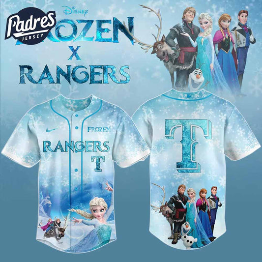 Texas Rangers x Frozen Baseball Jersey 2025 - Padres Jersey Oasis: Elevate Your Baseball Style Game T-Shirts, Hoodie,...