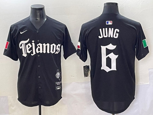 Texas Rangers #6 Josh Jung Rangers 5 Collaboration Style 2