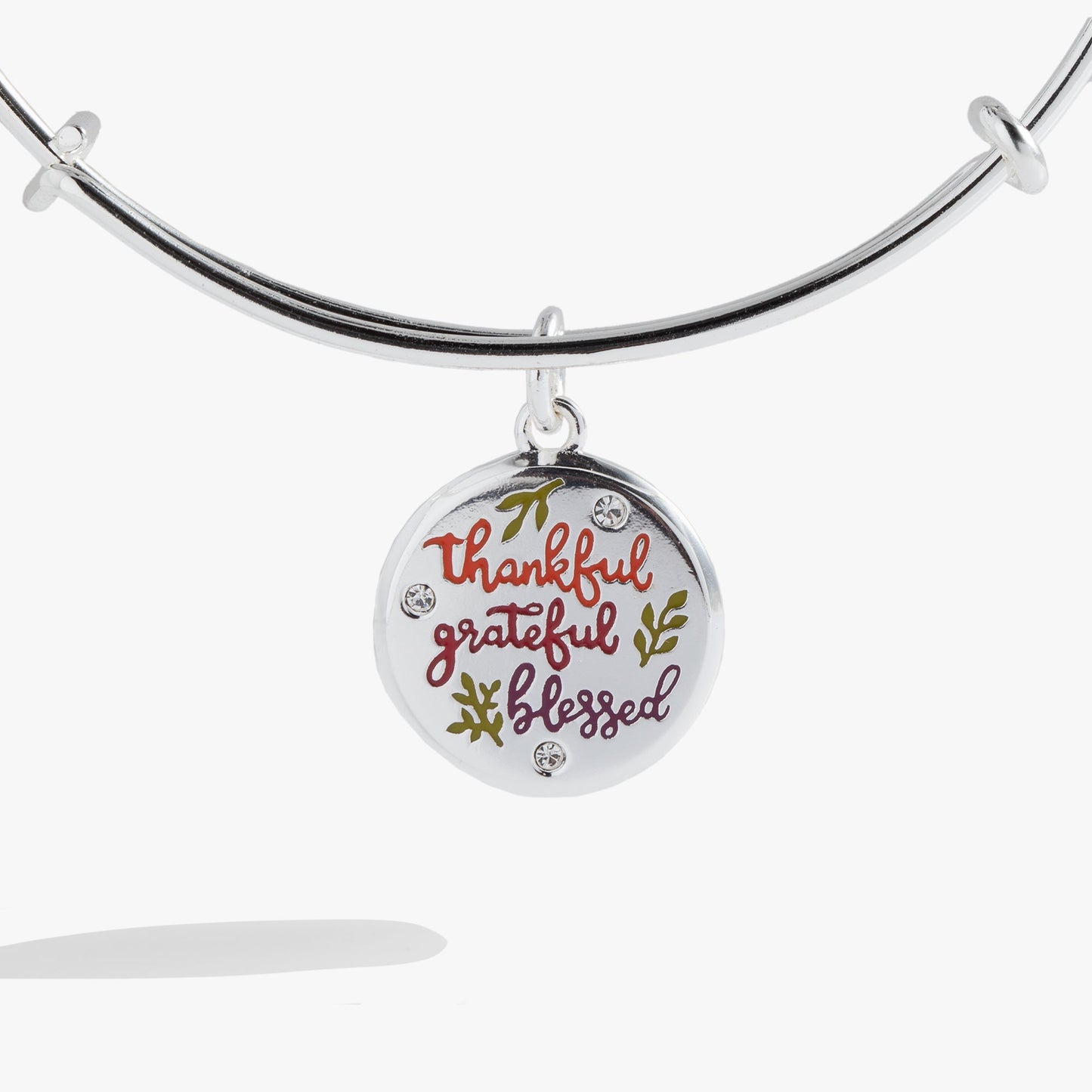 Thankful Mantra Charm Bangle
