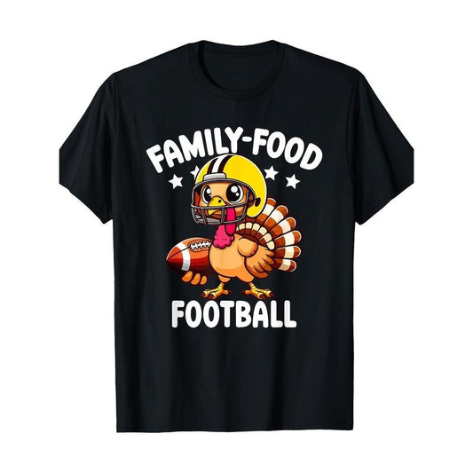 Thanksgiving Turkey T-Shirt-100% Cotton 220g made in usa