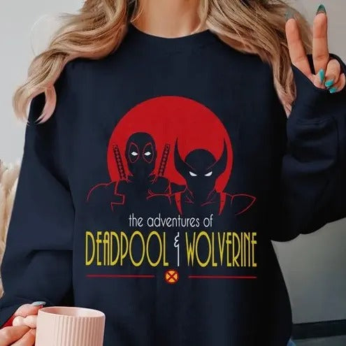 The Adventures of Deadpool & Wolverine Shirt, Deadpool 3 Shirt, Wolverine Deadpool Movie Shirt, Ryan Reynolds Hugh Jackman Shirt, Superhero X-Men Shirt
