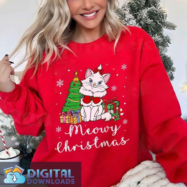 The Aristocats Santa Marie Portrait Christmas png, Family Very Merry Xmas png, Family Vacation Party Gift T-Shirts,...