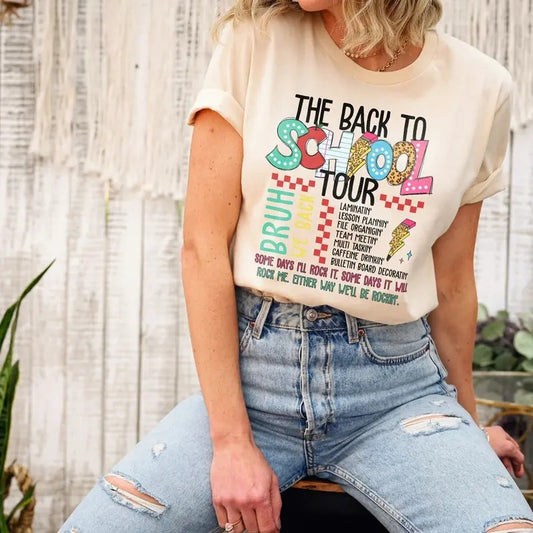 The Back To School Tour shirt, Bruh We Back shirt, Teacher shirt, School shirt, Back To School