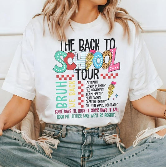 The Back To School Tour shirt, Bruh We Back shirt, Teacher shirt, School shirt, Back To School, Retro Back To School Shirt, Grade Team  T-shirt, sweater and Hoodie