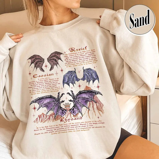 The Bat Boys Sweatshirt, Vintage Acotar Bookish Sweatshirt, Acotar Rhysand Cassian Azriel Sweatshirt, Acotar the Night Court Illyrians Sweatshirt, Rhysand Acotar