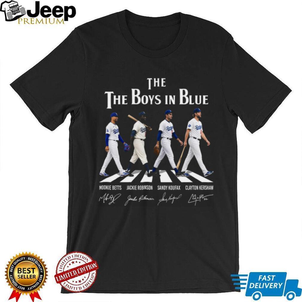 The Boys In Blue Los Angeles Dodgers Vintage Retro Baseball Fans Shirt