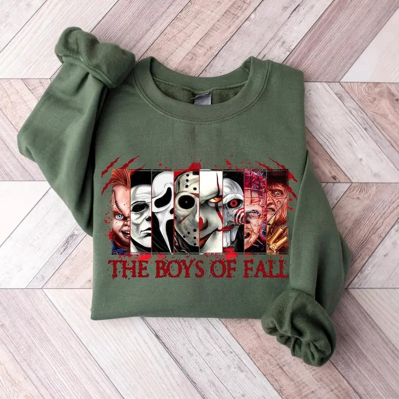 The Boys Of Fall Shirt, Scary Horror Movie Halloween T-Shirt, Boys of Hell Shirt, Spooky Halloween Sweater, Spooky Horror Characters Shirt