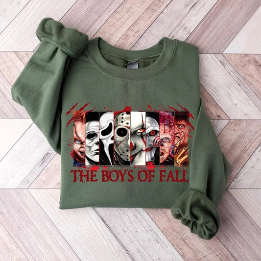 The Boys Of Fall Shirt, Scary Horror Movie Halloween T-Shirt, Boys of Hell Shirt, Spooky Halloween Sweater, Spooky Horror Characters Shirt